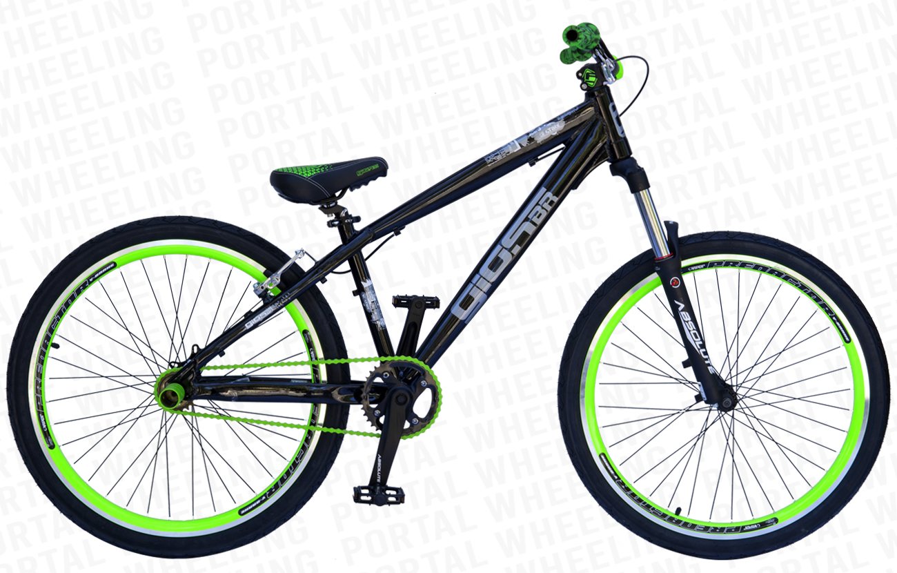 BICICLETA GIOS 4TRIX - PRETO E VERDE C/ AMORTECEDOR (ARO 26) - Portal ...