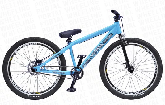 BICICLETA ARO 26" PORTAL WHEELING PERIFA 2.0 - 14,5" - AZUL E PRETO COM FREIO HIDRAÚLICO SHIMANO