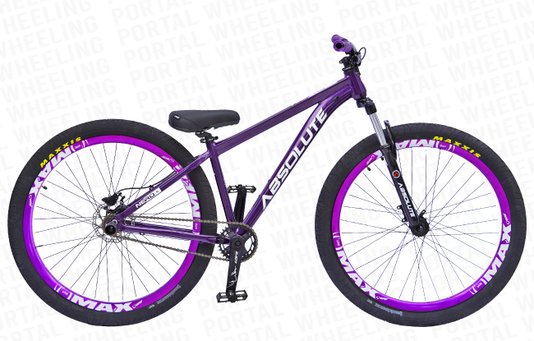 BICICLETA ARO 29 ABSOLUTE NERO 5 - 15" - ROXO COM FREIO HIDRAÚLICO SHIMANO