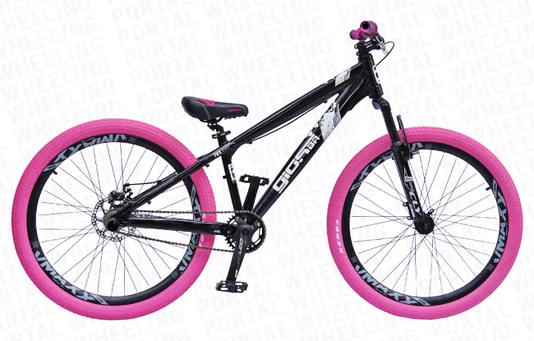 BICICLETA GIOS 4TRIX ARO 26 - PRETO E ROSA COM FREIO A DISCO