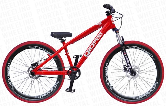 BICICLETA GIOS 4TRIX ARO 26 - VERMELHA COM FREIO A DISCO HIDRÁULICO SHIMANO