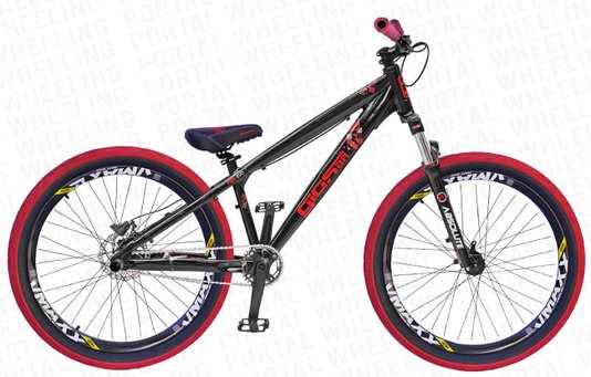 BICICLETA GIOS FRX-EVO ARO 26 - PRETO E VERMELHO COM FREIO A DISCO HIDRÁULICO SHIMANO