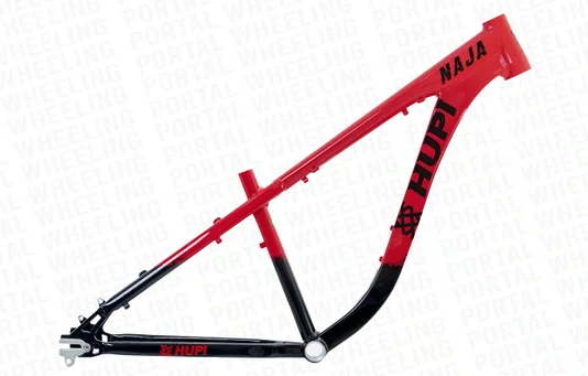 QUADRO HUPI NAJA V9 - VERMELHO E PRETO (ARO 26)