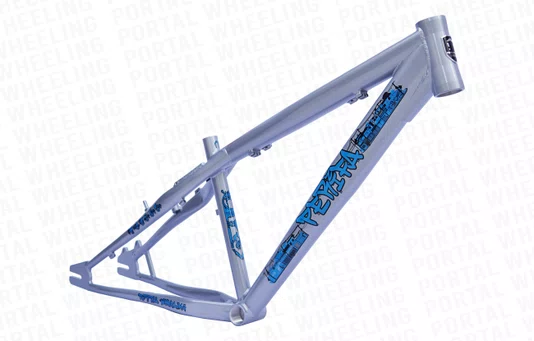 QUADRO PORTAL WHEELING PERIFA 2.0 - 14,5" - PRATA E AZUL (ARO 26) QUADRO PORTAL WHEELING PERIFA 2.0 - 14,5" - PRATA E AZUL (ARO 26)