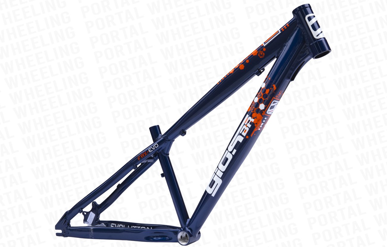 QUADRO GIOS FRX-EVO - AZUL, BRANCO E LARANJA (ARO 26) - Portal Wheeling