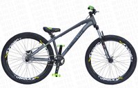 BICICLETA ABSOLUTE BRUTUS ARO 26" - CINZA E AMARELO NEON COM FREIO HIDRÁULICO SHIMANO