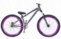 BICICLETA ABSOLUTE BRUTUS ARO 26" - CINZA, ROXO E AMARELO NEON COM FREIO HIDRÁULICO SHIMANO