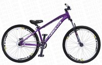 BICICLETA ABSOLUTE BRUTUS ARO 26" - ROXA E BRANCA COM FREIO HIDRÁULICO SHIMANO