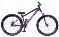 BICICLETA ABSOLUTE BRUTUS ARO 26 - ROXA E PRETA COM FREIO HIDRÁULICO SHIMANO