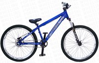 BICICLETA ARO 26 PORTAL WHEELING PERIFA 2.0 - 14,5" - AZUL ESCURO E BRANCO COM FREIO HIDRAÚLICO SHIMANO