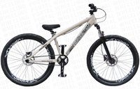 BICICLETA ARO 26" PORTAL WHEELING PERIFA 2.0 - 14,5" - BEGE E PRETA COM FREIO HIDRAÚLICO SHIMANO