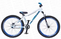 BICICLETA ARO 26 PORTAL WHEELING PERIFA 2.0 - 14,5" - BRANCA E AZUL COM FREIO HIDRAÚLICO SHIMANO