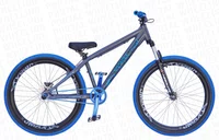 BICICLETA ARO 26" PORTAL WHEELING PERIFA 2.0 - 14,5" - CINZA E AZUL COM FREIO HIDRAÚLICO SHIMANO