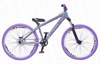 BICICLETA ARO 26 PORTAL WHEELING PERIFA 2.0 - 14,5" - PRATA, ROXO E BRANCO COM FREIO HIDRAÚLICO SHIMANO