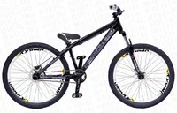 BICICLETA ARO 26 PORTAL WHEELING PERIFA 2.0 - 14,5" - PRETA E BRANCA COM FREIO HIDRAÚLICO SHIMANO