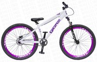 BICICLETA GIOS 4TRIX ARO 26 - BRANCA E ROXA COM FREIO A DISCO HIDRÁULICO SHIMANO