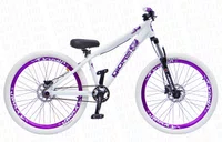 BICICLETA GIOS 4TRIX ARO 26" - BRANCA E ROXA COM FREIO A DISCO HIDRÁULICO SHIMANO COMPLETO