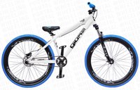 BICICLETA GIOS 4TRIX ARO 26 - BRANCO E AZUL COM FREIO A DISCO HIDRÁULICO SHIMANO