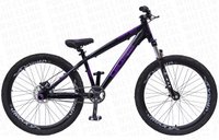 BICICLETA GIOS 4TRIX ARO 26" - PRETA E ROXA COM FREIO A DISCO HIDRÁULICO SHIMANO