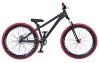 BICICLETA GIOS DIRT JUMP ARO 26 - PRETA E VERMELHO COM FREIO HIDRÁULICO SHIMANO
