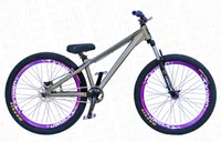 BICICLETA GIOS DIRT JUMP ARO 26" - TITÂNIO E ROXO  COM FREIO HIDRÁULICO SHIMANO