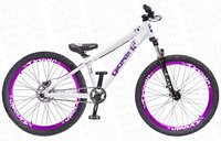 BICICLETA GIOS FRX-EVO ARO 26 - BRANCA E ROXA COM FREIO HIDRÁULICO SHIMANO