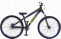 BICICLETA GIOS FRX-EVO ARO 26 - PRETA E AMARELO NEON - RODA BRANCA COM FREIO HIDRÁULICO SHIMANO