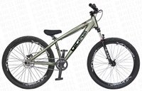 BICICLETA GIOS 4TRIX ARO 26" - TITÂNIO E PRETO COM FREIO HIDRÁULICO SHIMANO