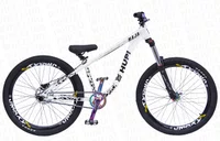 BICICLETA HUPI NAJA ARO 26 - BRANCA E OIL SLICK COM FREIO A DISCO HIDRÁULICO SHIMANO