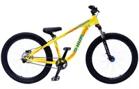 BICICLETA HUPI NAJA V10 ARO 26 - AMARELA AZUL E VERMELHA COM FREIO A DISCO HIDRÁULICO SHIMANO