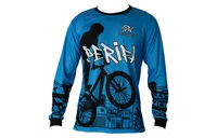 CAMISA PORTAL WHEELING PERIFA - AZUL E PRETO