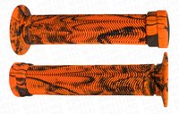 MANOPLA BMX GIOS GI-075H- LARANJA E PRETO COM FLANGE