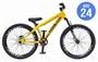 BICICLETA ARO 24 PORTAL WHEELING PERIFA 2.0  - AMARELO E PRETO  COM FREIO HIDRAÚLICO SHIMANO