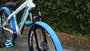 BICICLETA ARO 26 PORTAL WHEELING PERIFA 2.0 - 14,5" - BRANCA E AZUL, PNEU AZUL COM FREIO HIDRAÚLICO SHIMANO
