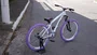 BICICLETA ARO 26" PORTAL WHEELING PERIFA 2.0 - 14,5" - BRANCA E ROXO COM FREIO HIDRAÚLICO SHIMANO