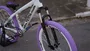 BICICLETA ARO 26" PORTAL WHEELING PERIFA 2.0 - 14,5" - BRANCA E ROXO COM FREIO HIDRAÚLICO SHIMANO