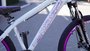 BICICLETA ARO 26 PORTAL WHEELING PERIFA 2.0 - 14,5" - BRANCO E ROXO COM FREIO HIDRAÚLICO SHIMANO
