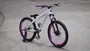 BICICLETA ARO 26" PORTAL WHEELING PERIFA 2.0 - 14,5" - BRANCO E ROXO COM FREIO HIDRAÚLICO SHIMANO COMPLETO