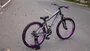 BICICLETA ARO 26 PORTAL WHEELING PERIFA 2.0 - 14,5" - CINZA E ROXO COM FREIO HIDRAÚLICO SHIMANO