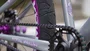 BICICLETA ARO 26 PORTAL WHEELING PERIFA 2.0 - 14,5" - PRATA E ROXO COM FREIO HIDRAÚLICO SHIMANO