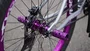 BICICLETA ARO 26 PORTAL WHEELING PERIFA 2.0 - 14,5" - PRATA E ROXO COM FREIO HIDRAÚLICO SHIMANO