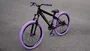 BICICLETA ARO 26" PORTAL WHEELING PERIFA 2.0 - 14,5" - PRETA COM PNEU ROXO E FREIO HIDRAÚLICO SHIMANO