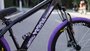 BICICLETA ARO 26 PORTAL WHEELING PERIFA 2.0 - 14,5" - PRETA E ROXO COM PAR DE FREIO HIDRAÚLICO SHIMANO