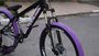BICICLETA ARO 26 PORTAL WHEELING PERIFA 2.0 - 14,5" - PRETA E ROXO COM PAR DE FREIO HIDRAÚLICO SHIMANO