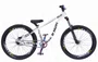 BICICLETA HUPI NAJA ARO 26 - BRANCA E OIL SLICK COM FREIO A DISCO HIDRÁULICO SHIMANO