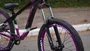 BICICLETA HUPI NAJA ARO 26" - PRETA, BRANCA E ROXO COM FREIO A DISCO HIDRÁULICO SHIMANO