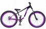 BICICLETA HUPI NAJA ARO 26" - PRETA, BRANCA E ROXO COM FREIO A DISCO HIDRÁULICO SHIMANO
